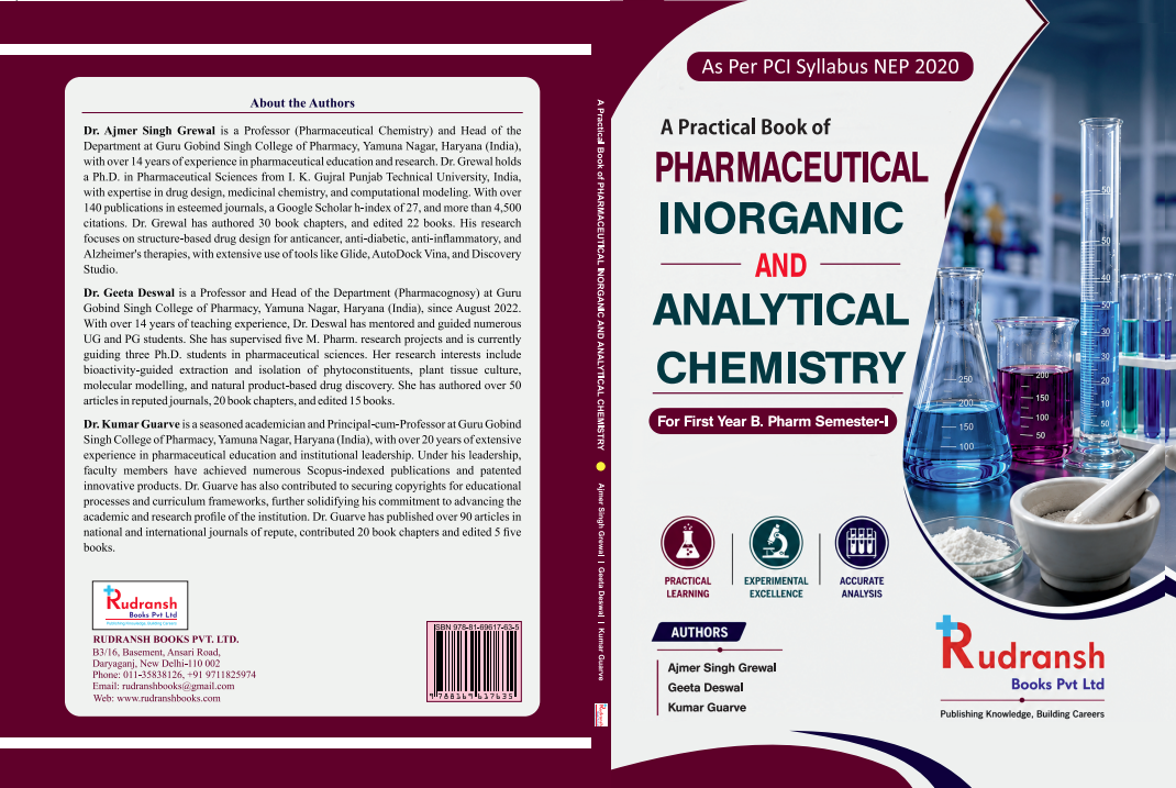 A Practical Book of  Pharmaceutical Inorganic and Analytical Chemistry